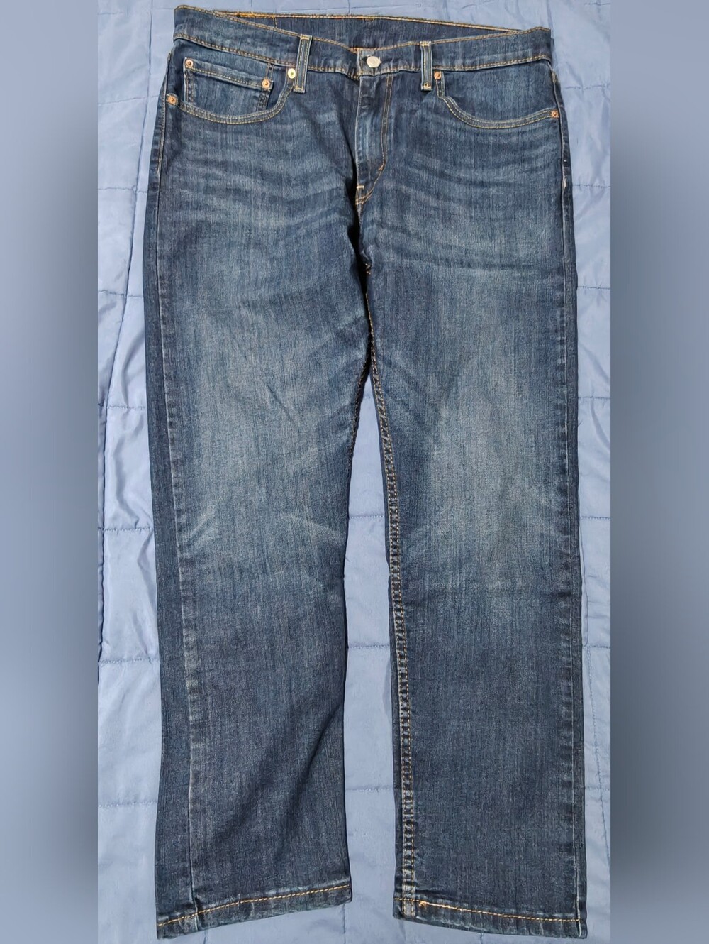 Levis 512 Men's Navy Blue Denim Jeans Strech